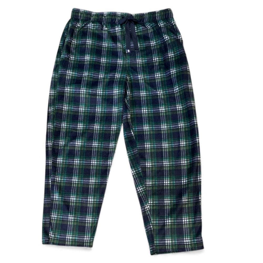 Men's Izod Fleece Plaid Pajama Pants Size Large